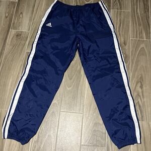 Vintage Adidas Track Pants Navy Mens Large Baggy Y2K Grunge Streetwear